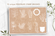 10 Urban Jungle Procreate Stamps, a Brush Add-On by Oh Mia Studio (Thumbnail 2 of 2)