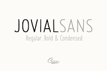 Jovial Sans Pro - Handwritten Fonts