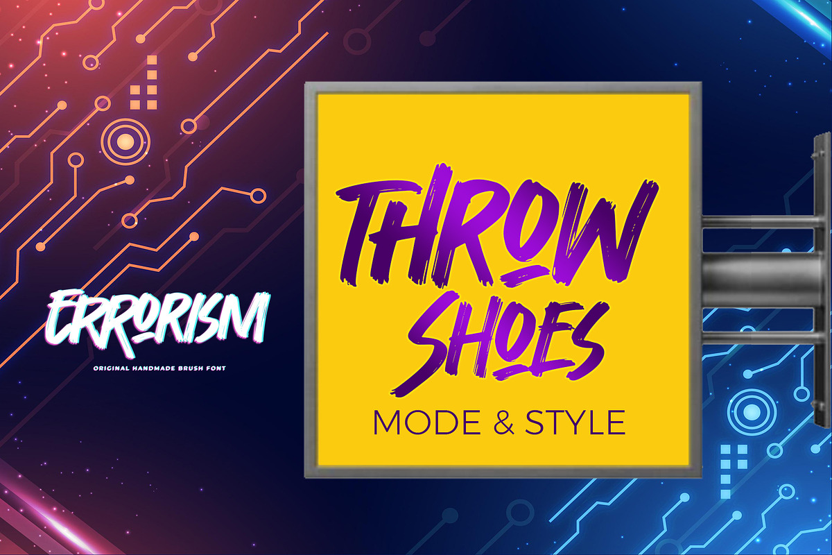 Errorism - Original Handmade Brush, a Font by Gassstype (Photo 5 of 8)