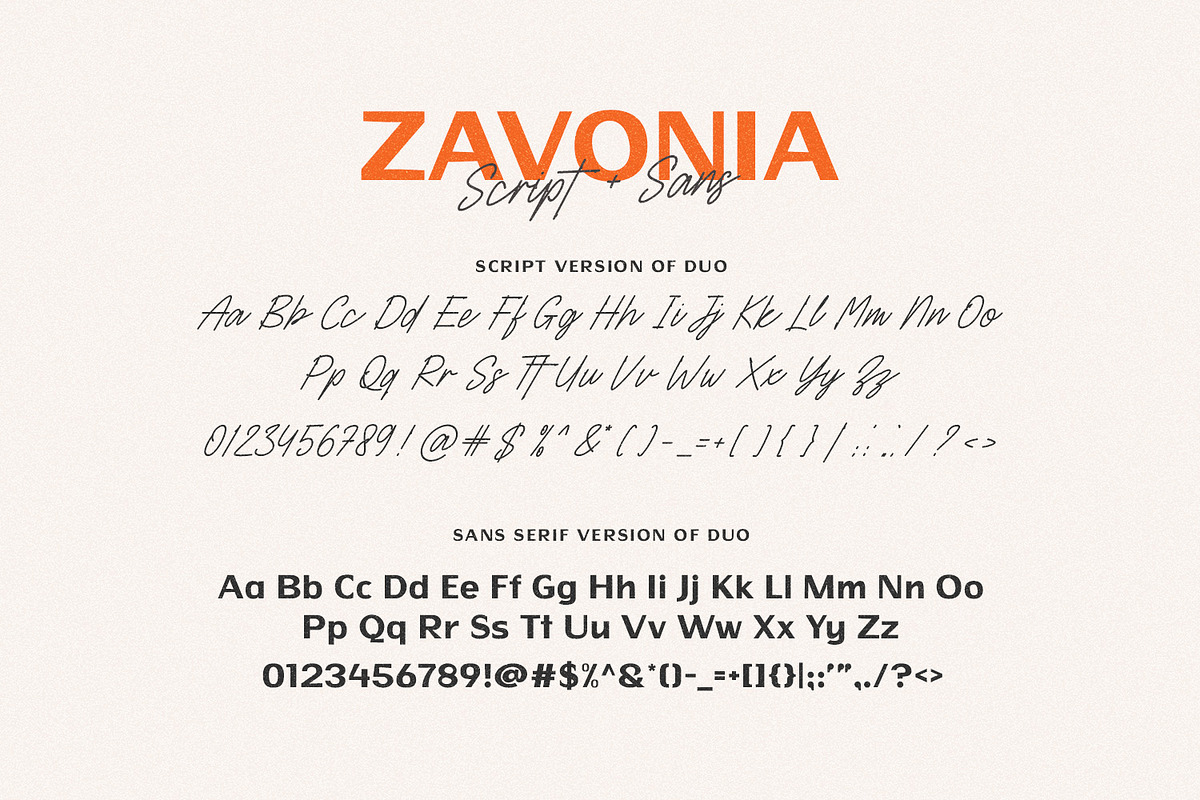 Zavonia – Elegant Script & Sans Font, a Font by Hasbi Creative (Photo 11 of 12)