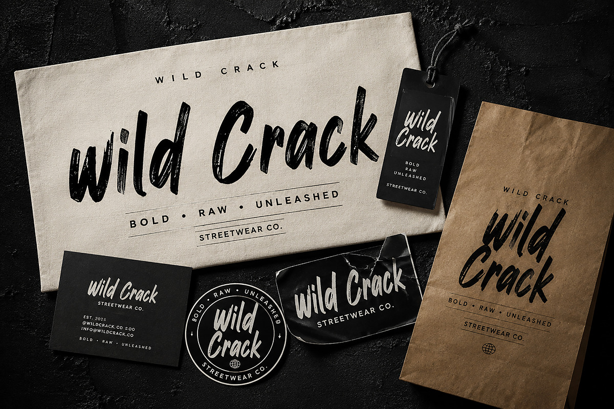 Wild Crack, a Script Font by Wow Magic (Photo 1 of 5)