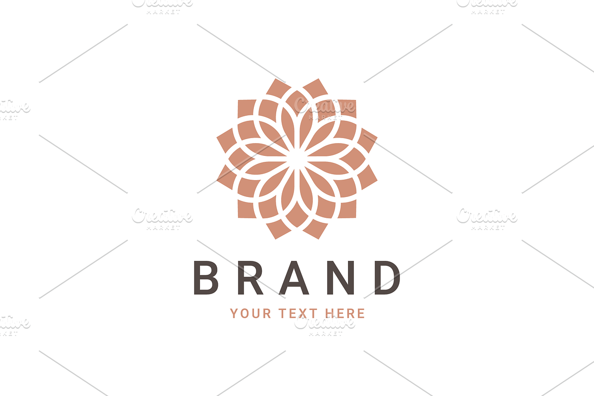 3x Geometric Flowers Logos, a Branding & Logo Template by Soufone (Photo 3 of 3)