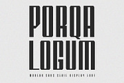 Porqa Logum Modern Sans Serif Font, a Sans Serif Font by Maulana Creative (Thumbnail 1 of 7)
