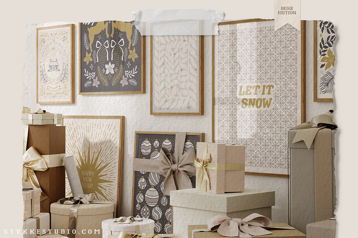 Christmas Mockup | Frame Gallery, a Household Mockup by Stykke Studio (Photo 4 of 7)