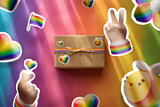 Pride Love Pack vector 3D, a Seasonal Illustration by Arhipteia (Thumbnail 5 of 8)