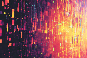 Glitch effect digital pixel noise in, a Photo by Iftikhar Alam