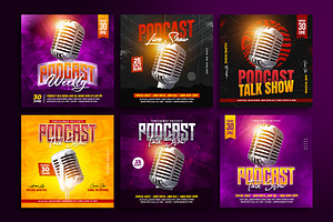 Podcast Talk Show Instagram Post