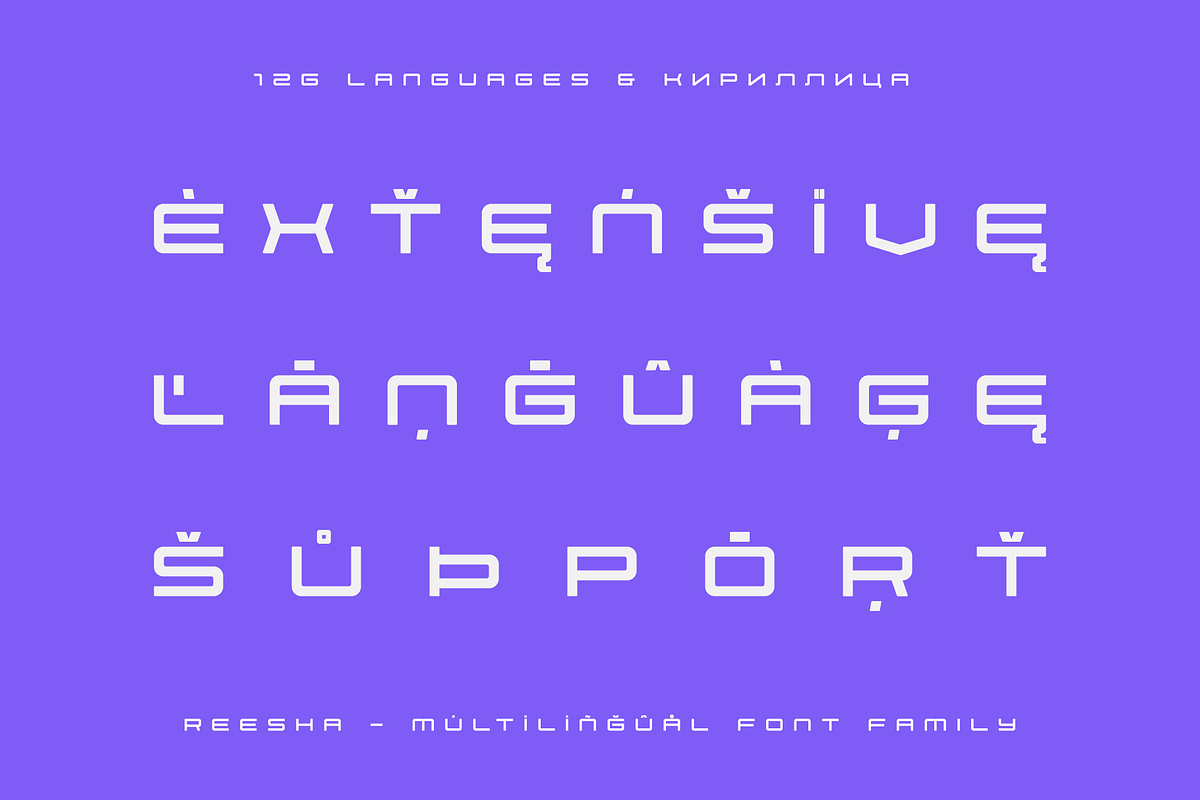 Reesha - Futuristic Font Family, a Handwritten Font by alpercakici (Photo 3 of 14)