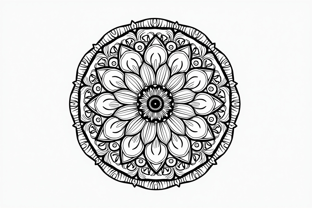 Elegant Hand-Drawn Mandala Designs, an Object Graphic by BIPLOB EXPERT (Photo 6 of 13)