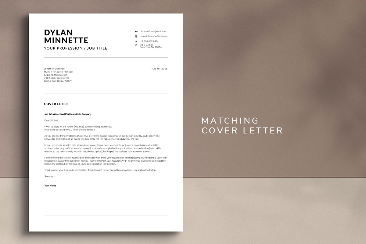 Resume / CV Template, a Resume Template by UX-group (Photo 3 of 7)