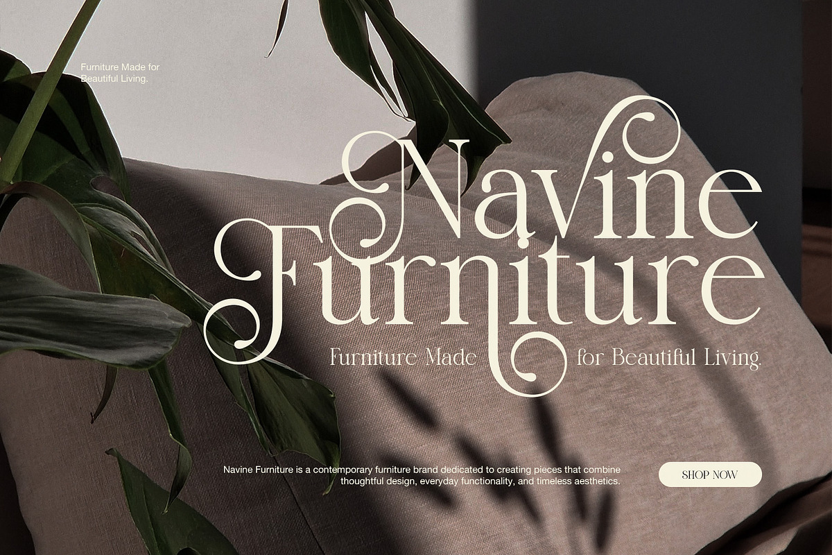 Amor Hadena Elegant Serif Font, a Serif Font by Graphicxell (Photo 5 of 8)