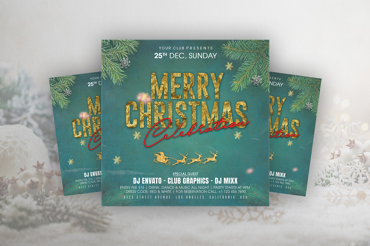 Christmas Flyer, a Stationery Template by DesignDevisers (Photo 3 of 8)