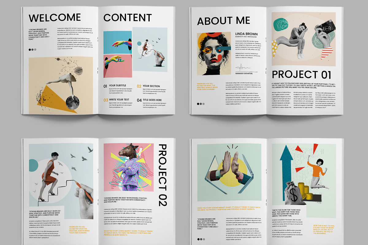 Creative Art Exhibition Catalog, a Brochure Template by ContestDesign (Photo 2 of 3)