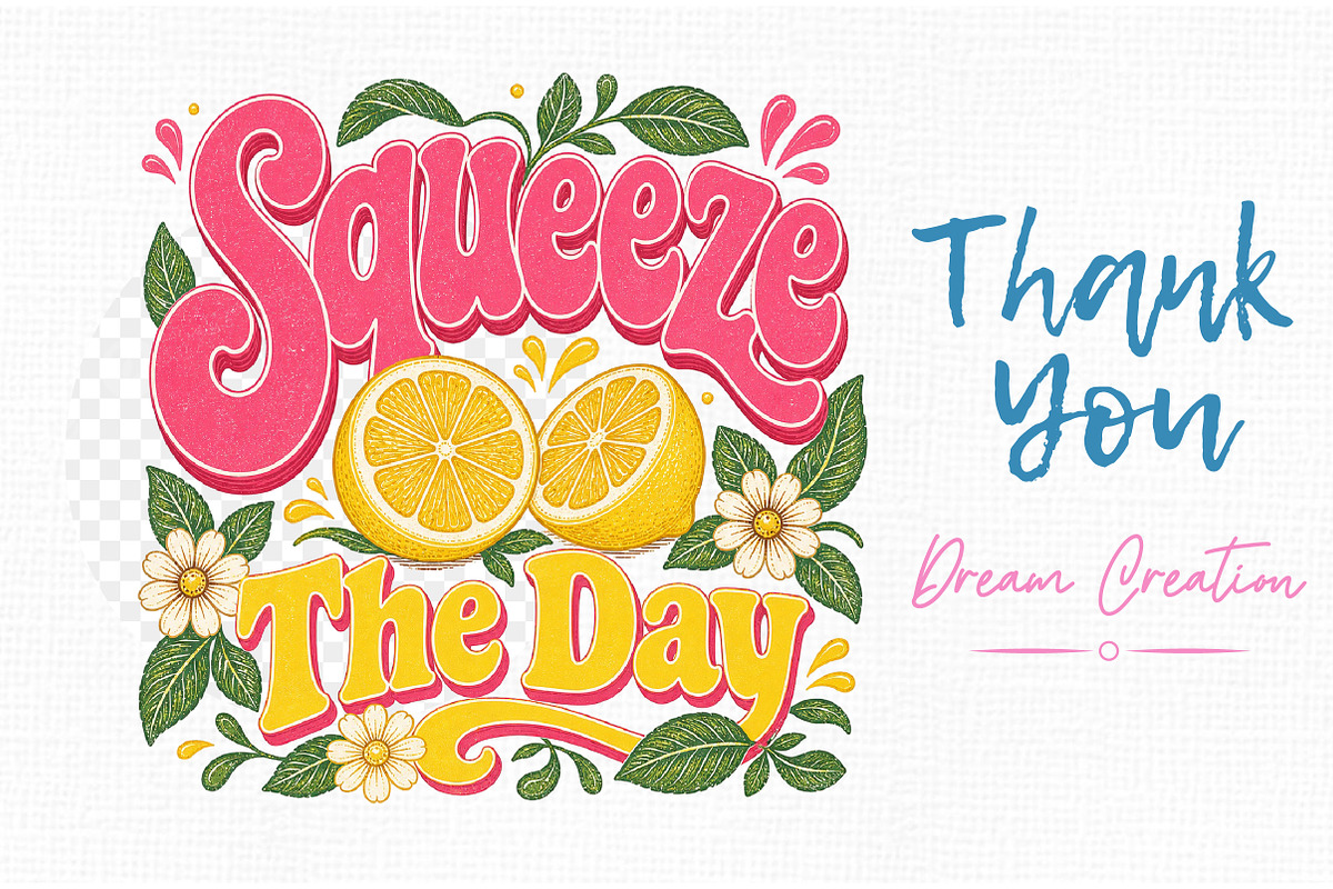 Summer Lemon Sublimation Quotes, a Seasonal Illustration by Dream Creation (Photo 12 of 12)