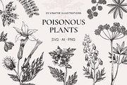 Poisonous Plant Vector Illustrations, an Object Graphic by Yevheniia (Thumbnail 1 of 11)