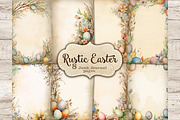 Rustic Easter Ephemera | Frame, a Seasonal Illustration by GlamArtZhanna (Thumbnail 1 of 10)