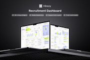 Hirezy - Recruitment Dashboard, an UI Kit Template by peterdraw (Thumbnail 1 of 7)