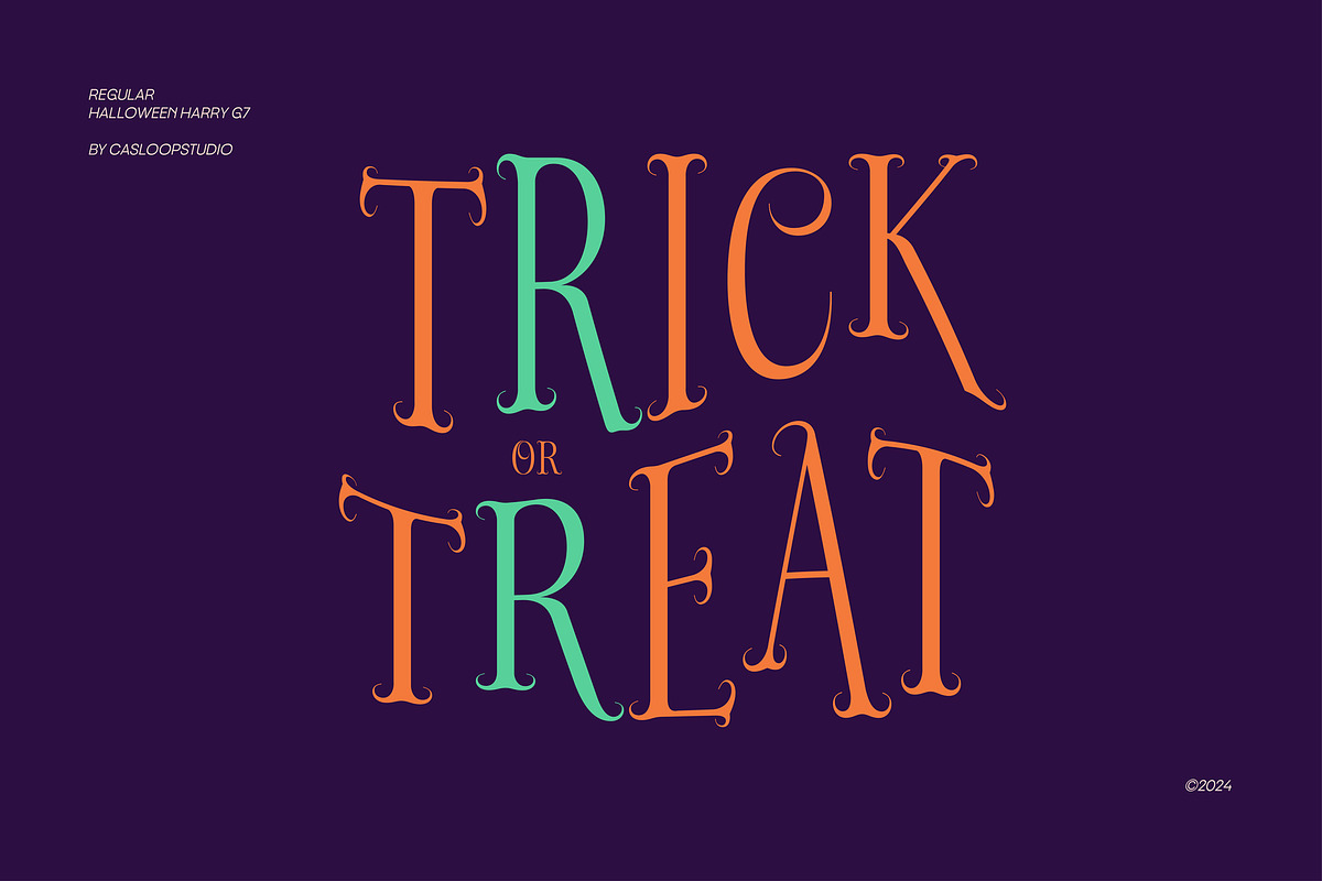 Halloween Harry G7 - Halloween Font, a Serif Font by Casloop Studio (Photo 5 of 9)