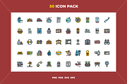 Travel icons, an Outline Icon by Wencory (Thumbnail 1 of 2)