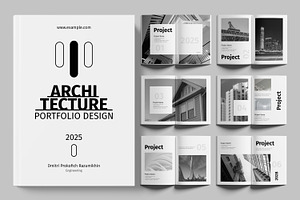 Architecture Portfolio Layout, a Brochure Template by ContestDesign