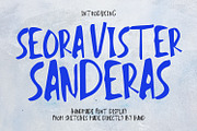 Seora Vister Sanderas Handmade Font, a Handwritten Font by Maulana Creative (Thumbnail 1 of 6)