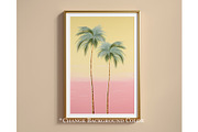 Golden frame mockup close up, an Advertising Mockup by Artjafara (Thumbnail 3 of 4)