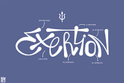 Exertion Display Typeface Grafiti, a Handwritten Font by Nouric Design (Thumbnail 3 of 10)