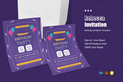 Rebecca Purpleist Birthday Invitatio, an Invitation Template by Esensifiksi.studio (Thumbnail 1 of 2)
