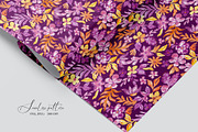 Purple Floral Seamless Pattern, a Pattern Graphic by SirenaArt (Thumbnail 8 of 15)