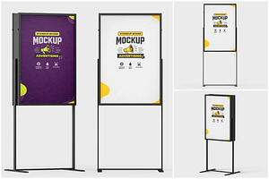 Standup Advertising Board Mockup