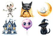 Halloween Kawaii Spooky Clipart, an Illustration by Daily.Designs (Thumbnail 3 of 5)