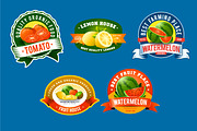 FRUIT & VEGETABLE BUNDEL LOGO BADGE, a Branding & Logo Template by grindstudio (Thumbnail 5 of 11)