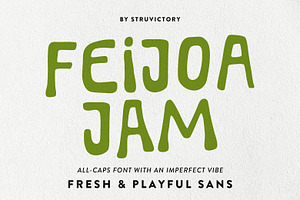 Feijoa Jam Handwritten Playful Sans, a Sans Serif Font by Struvictory.art