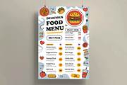 Food Menu Template, a Flyer Template by MightyDesign (Thumbnail 1 of 8)