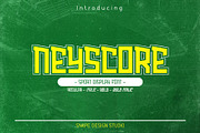 Neyscore - Sport Font, a Sans Serif Font by Snape Design Studio (Thumbnail 1 of 5)
