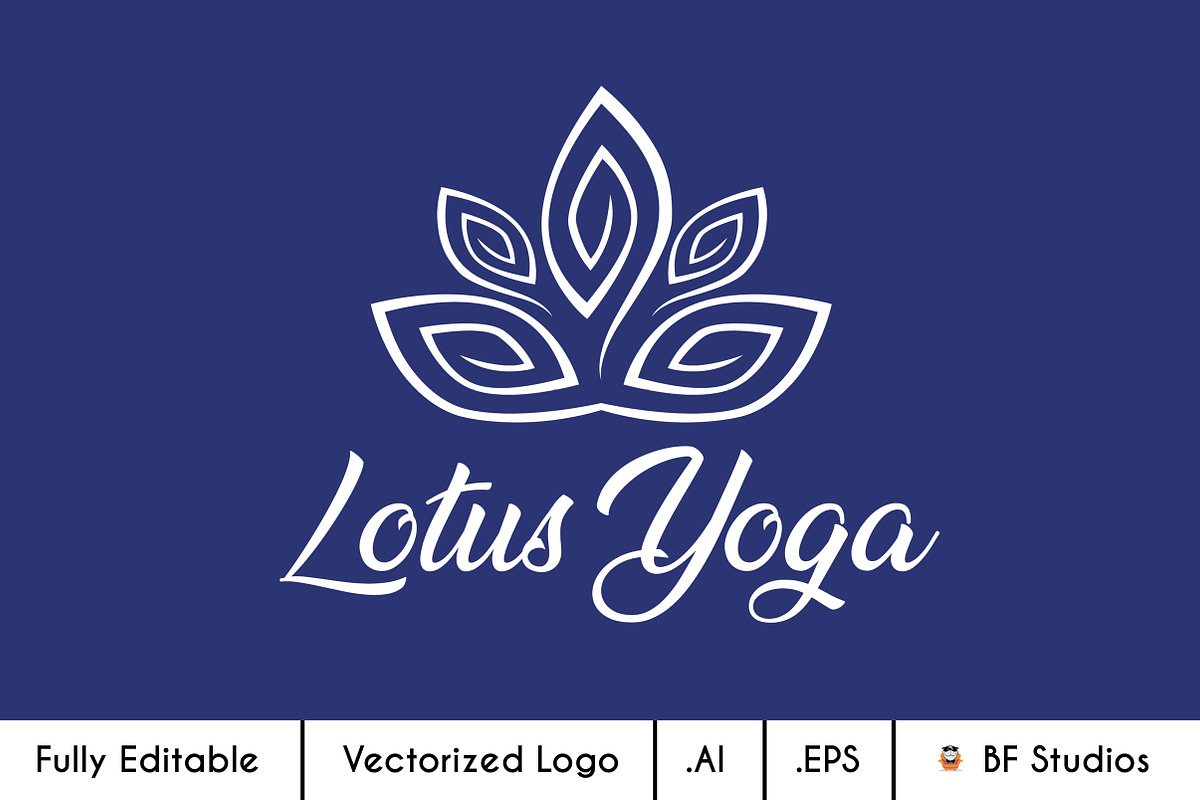 Lotus Yoga - Reiki Healing Logo 1, a Branding & Logo Template by BF Studios (Photo 2 of 3)