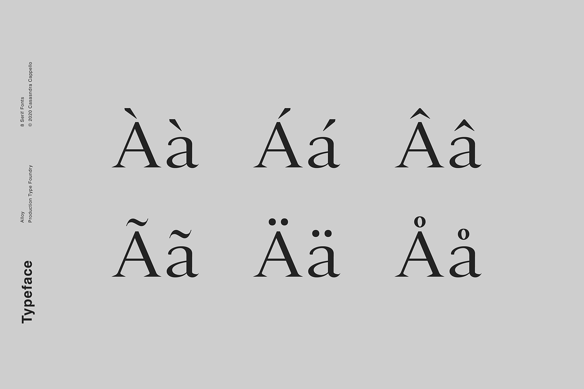 Alloy - A Sharp Serif Typeface, a Serif Font by Cassandra Cappello (Photo 5 of 7)