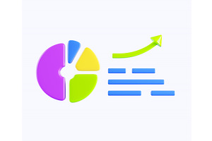 Isometric Infographic Chart, Pie