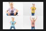 Kid's T-Shirt Mock-Up Set, a Shirt Mockup by Freeman Studio (Thumbnail 6 of 15)