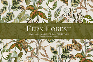 Fern Forest Pattern & Motifs