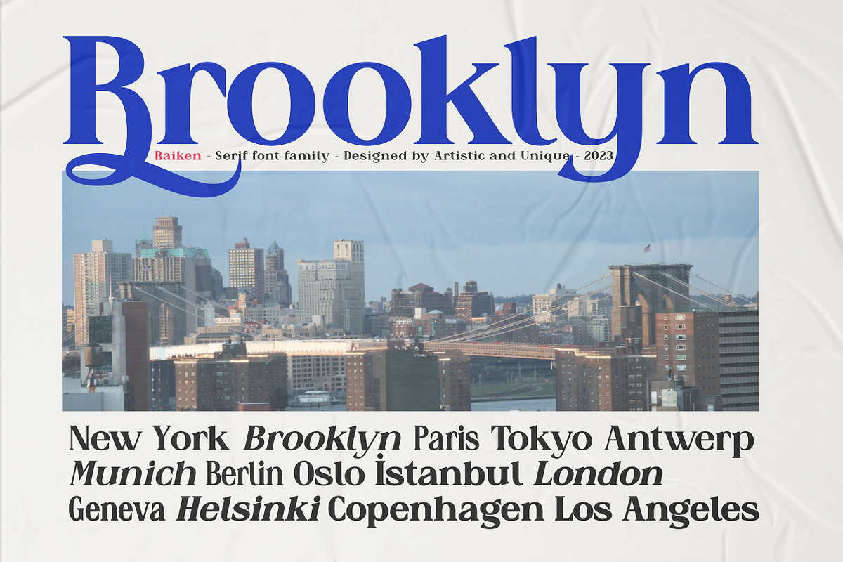 Raiken - Serif font family, a Serif Font by Artistic & Unique (Photo 13 of 14)