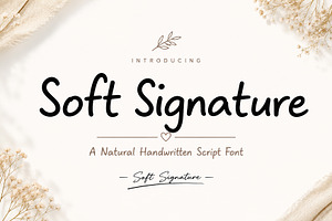 Soft Signature, a Handwritten Font by Wow Magic