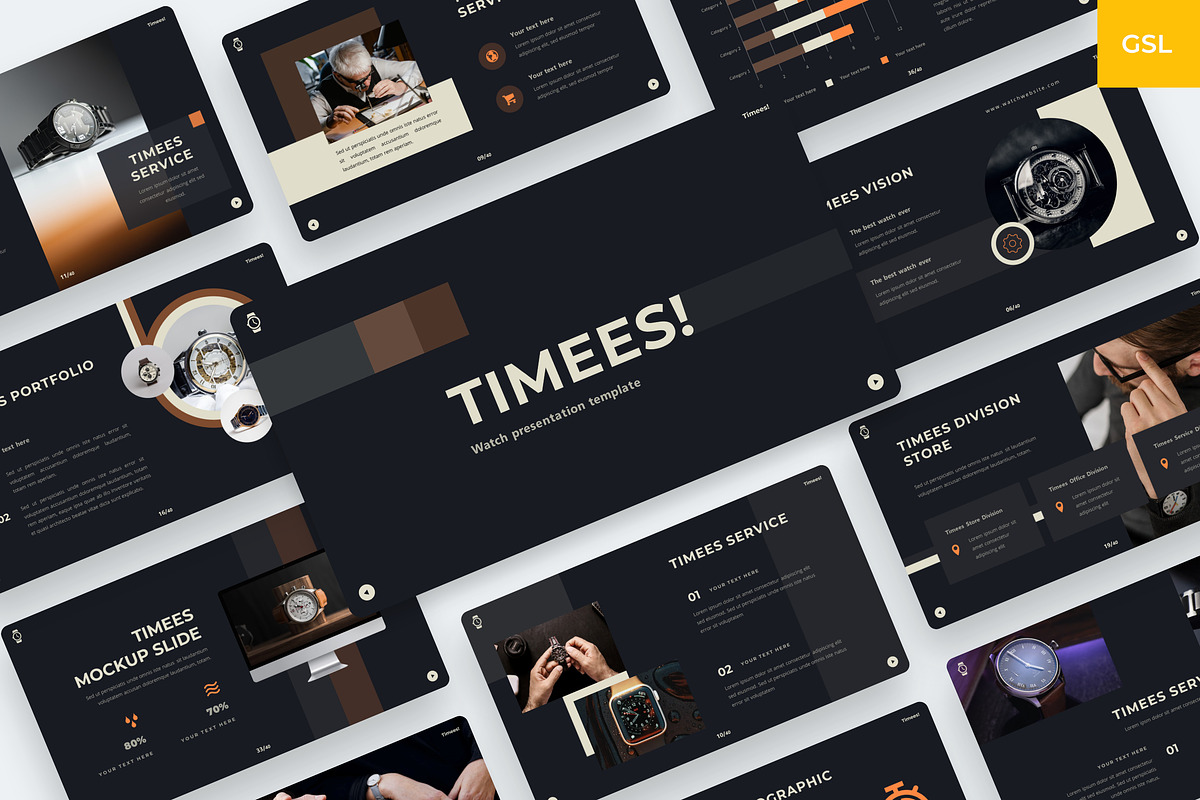 TIMEES - Watch Google Slides, a Presentation Template by BeadyLab (Photo 1 of 6)