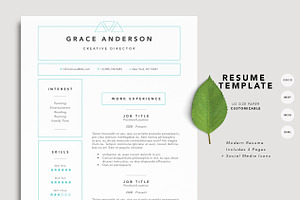 Grace Resume Template - 4 Page