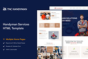 Handyman, Construction HTML Template, a HTML Template by TNCFlow (Thumbnail 1 of 5)