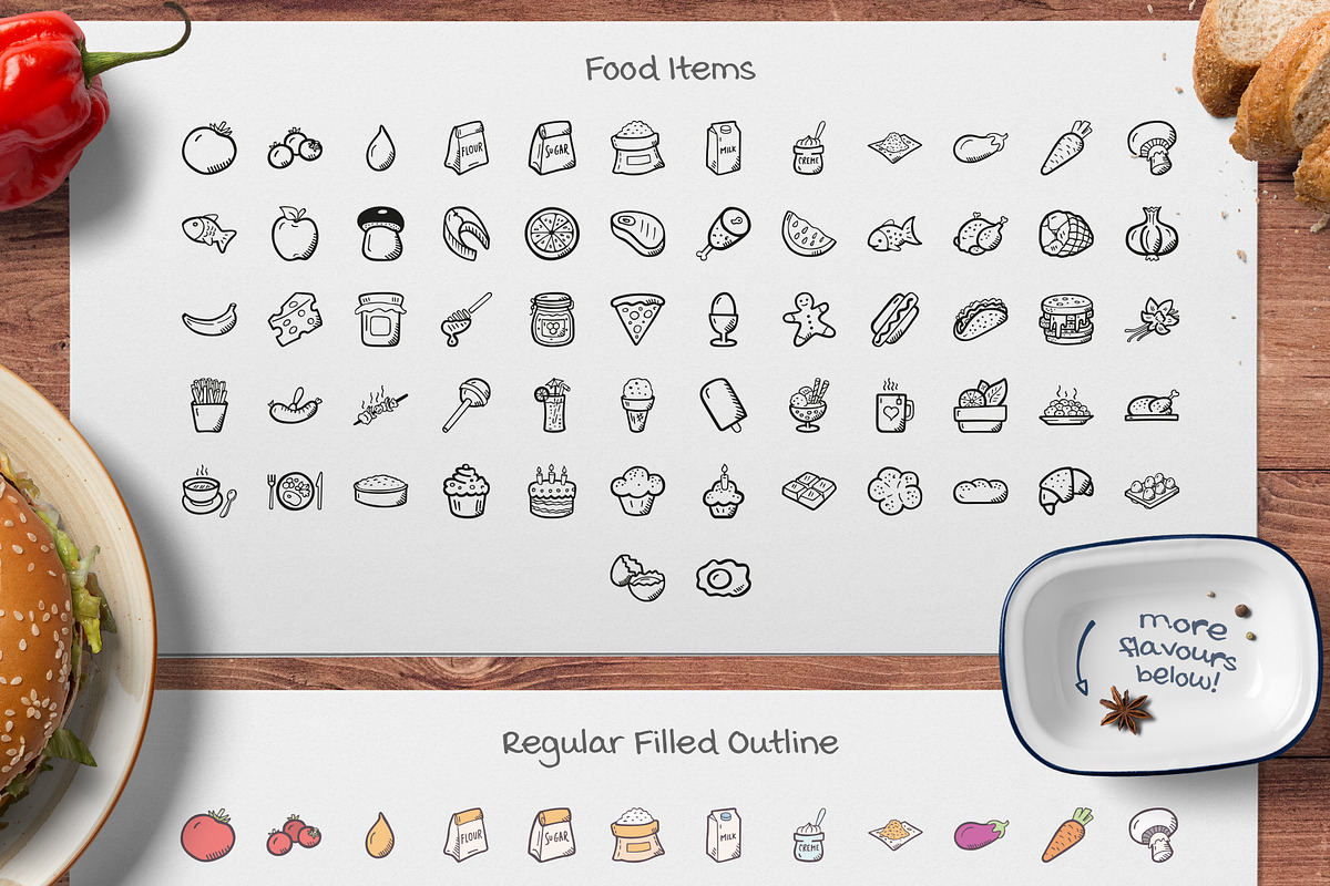 Cooking Hand Drawn Icons, an Icon by Good Stuff No Nonsense (Photo 3 of 11)