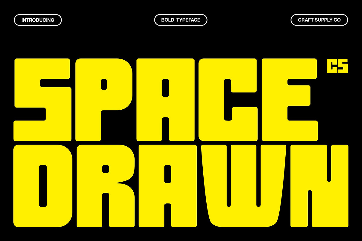 CS Space Drawn, a Sans Serif Font by Craft Supply Co. (Photo 1 of 8)