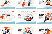 Company, flat web illustrations, a Templates & Theme by Grivina's shop (Thumbnail 15 of 27)