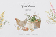 RUSTIC REVERIE Watercolor Garden, a Decorative Illustration by Muse Artist (Thumbnail 20 of 20)