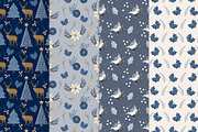 Christmas Seamless Patterns, a Pattern Graphic by The Audacious Brush (Thumbnail 4 of 5)